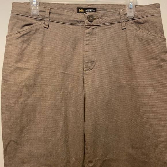 Lee Women’s Pants Straight Leg Mid Rise Relaxed Fit Size 10 Medium - Picture 3 of 9